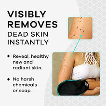 Load image into Gallery viewer, Dermasuri Deep Exfoliating Mitt Body Scrub for Soft Skin - Skin Cleanser - Part of the Best Body Care Kit for Women & Men - Dead Skin Remover for Body - Exfoliator Tool