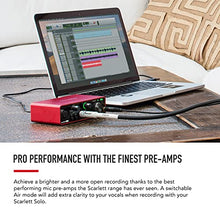 Load image into Gallery viewer, Focusrite Scarlett Solo 3rd Gen USB Audio Interface, for the Guitarist, Vocalist, Podcaster or Producer — High-Fidelity, Studio Quality Recording, and All the Software You Need to Record