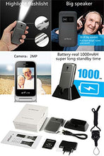 Load image into Gallery viewer, artfone Big Button Flip Phone for Elderly, 3G Unlocked Senior Flip Phone, Large Volume, Tmobile Phone with Radio, SOS, Torch and Camera Functions, Senior Phone with Acc Reciever Like Iphone's (Black)