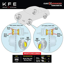 Load image into Gallery viewer, KFE KFE1802-104 Ultra Quiet Advanced Premium Ceramic Brake Pad FRONT Set Compatible With: 2015-2017 Chevrolet Colorado; 2015-2020 GMC Canyon