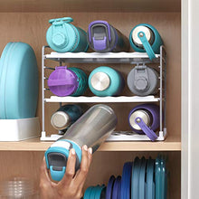 Load image into Gallery viewer, YouCopia UpSpace Water Bottle Organizer, 2-Shelf, White