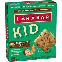 Load image into Gallery viewer, Larabar Kids Chocolate Chip Cookie Gluten Free Bar, 0.96 oz, 6 ct
