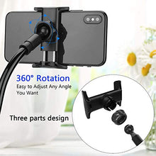Load image into Gallery viewer, Gooseneck Bed Cell Phone Holder Mount, PEYOU 33" Flexible Phone Stand 360 Lazy Desk Bed Clip Calmp Mount Compatible for iPhone 11 Pro Xs Max XR X 8 7 6 6s Plus, Samsung and More 4.0"-6.5" Devices