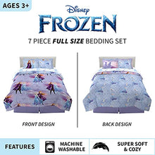 Load image into Gallery viewer, Franco Kids Bedding Super Soft Comforter and Sheet Set with Sham, 7 Piece Full Size, Disney Frozen 2