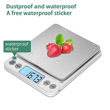 Load image into Gallery viewer, KUBEI Upgraded Larger Size Digital Food Scale Weight Grams and OZ, 5kg/0.1g Kitchen Scale for Cooking Baking, High Precision Electronic Scale with LCD Display