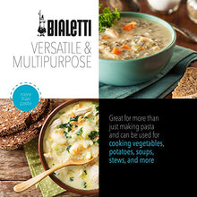 Load image into Gallery viewer, Bialetti - 7265 Bialetti Oval 5.5 Quart Pasta Pot with Strainer Lid, Nonstick, 1, Black