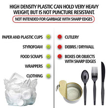 Load image into Gallery viewer, Aluf Plastics 12-16 Gallon Clear Trash Bags (1000 Count) - 24" x 33" - 8 Micron Equivalent High Density Value Garbage Bags for Bathroom, Office, Industrial, Commercial, Janitorial, Recycling