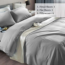 Load image into Gallery viewer, SONORO KATE Bed Sheet Set Super Soft Microfiber 1800 Thread Count Luxury Egyptian Sheets Fit 18 - 24 Inch Deep Pocket Mattress Wrinkle and Hypoallergenic-6 Piece (Grey, Queen)