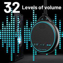 Load image into Gallery viewer, Fourair White Noise Sound Machine with 25 Soothing Sounds Powered by USB or Battery Portable Lanyard for Travel 32 Volume Levels 5 Timers and Memory Function for Baby Kids Adults Sleeping (Black)