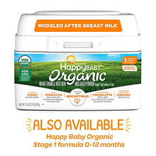 Load image into Gallery viewer, Happy Baby Organics Infant Formula, Milk Based Powder with Iron,Stage 2, 21 Ounce (Pack of 4) packaging may vary