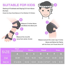 Load image into Gallery viewer, Kids Bike Helmet, GIEMIT Adjustable Skateboard Helmet for Boys Girls Youth Ages 8-12 with Knee Pads Elbow Pads Wrist Guard Protective Gear Set for Roller Skating, Cycling, Scooter (Purple, Medium)