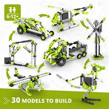 Load image into Gallery viewer, Engino Inventor - 30-IN-ONE |BUILD 30 Motorized Models | Assemble Drag Racer, Drawbridge, Truck , T-Rex, Helicopter, Elevator and so much more | STEM Construction Kit