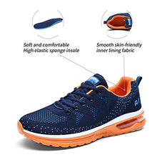 Load image into Gallery viewer, RomenSi Men's Air Cushion Sport Running Shoes Casual Athletic Tennis Sneakers (BlueOrange US 10)