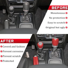 Load image into Gallery viewer, Center Gear Shift Cover,Handbrake Cover and Drive Mode Shift Cover Decoration Kit for Jeep Wrangler JL and Jeep Gladiator 2018-2021 Interior Accessories(Red)