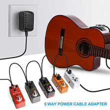 Load image into Gallery viewer, NEUMA Guitar Effects Pedal Power Supply Adapter 9V DC 1A (1000mA) with Cable 5 Way Daisy Chain Cord