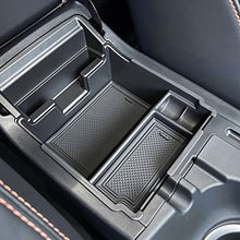Load image into Gallery viewer, JKCOVER Center Console Organizer Tray Compatible with 2017-2022 Subaru Impreza and 2018-2022 Subaru Crosstrek, ABS Material Insert Armrest Storage Box Accessories, with Black Rubber Trim