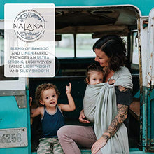 Load image into Gallery viewer, Nalakai Luxury Ring Sling Baby Carrier – Extra-Soft Bamboo and Linen Fabric - Lightweight Plus Size Infant Carrier Also for Newborns and Toddlers - Perfect Baby Shower Gift - Nursing Cover - Sage