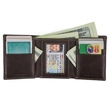 Load image into Gallery viewer, Timberland Men's Leather Trifold Wallet with ID Window, Brown (Cloudy), One Size