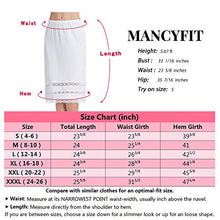 Load image into Gallery viewer, Half Slips for Women Underskirt Dress Extender Lace Trim Knee Length Midi Skirt 19-26" Length White Large