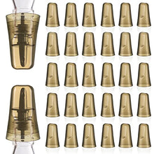 Load image into Gallery viewer, Pour Spout Covers Translucent Liquor Pourer Covers Universal Bottle Pour Dispenser Liquor Bottle Covers Liquor Bottle Covers Bottle Cover Dust for Home Kitchen Tools Supplies (Champagne, 36)