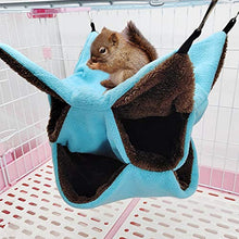 Load image into Gallery viewer, Sunhoo Small Pet Cage Hammock,Rat Hammock for Cage Small Animals 3 Tier Hanging Bed Guinea Pigs Pet Nap Sack Ferret Hamster Chinchilla Parrot Sugar Glider Ferret Squirrel Hideout, Accessories Bedding