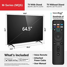 Load image into Gallery viewer, VIZIO 65-Inch M6 Series Premium 4K UHD Quantum Color LED HDR Smart TV with Apple AirPlay and Chromecast Built-in, Dolby Vision, HDR10+, HDMI 2.1, Variable Refresh Rate, M65Q6-J09, 2021 Model