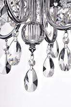 Load image into Gallery viewer, Edvivi Marya 4-Light Chrome Round Crystal Chandelier Ceiling Fixture | Beaded Drum Shade | Glam Lighting
