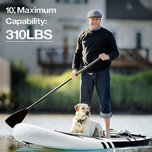 Load image into Gallery viewer, SÄKEE 10FT Inflatable Stand Up Paddle Board with Premium SUP Accessories, Fit for Youth & Adult Paddleboard with Kayak Seat