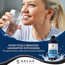 Load image into Gallery viewer, Salus Defense Structured Silver Liquid — Daily Immune Support Supplement with Advanced Structured Silver Technology — All Natural and Safe for All Ages with No Additives — 16 Ounce Bottle (2 Pack)