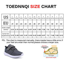 Load image into Gallery viewer, TOEDNNQI Boys Girls Sneakers Kids Lightweight Breathable Strap Athletic Running Shoes for Little Kids/Toddler Grey US Size 12
