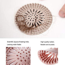 Load image into Gallery viewer, Hair Catcher Durable Silicone Hair Stopper Shower Drain Covers Easy to Install and Clean Suit for Bathroom Bathtub and Kitchen 5 Pack