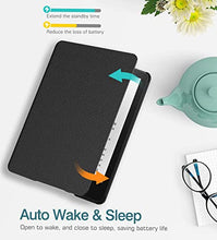 Load image into Gallery viewer, TiMOVO Case Fits All-New Kindle Paperwhite (6.8", 11th Generation, 2021 Release), Slim Lightweight Hard PC Protective Smart Cover with Soft Microfiber Interior, Auto Wake/Sleep Function, Black