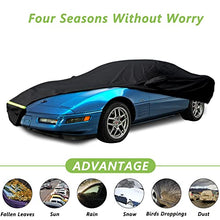Load image into Gallery viewer, Yixin Waterproof Car Covers for 1984-1996 C4 Corvette, Car Cover 190T Covers Customer Fit 100% Waterproof Windproof Strap & Double Door Zipper Up to 200” L (C4:(1984-1996))