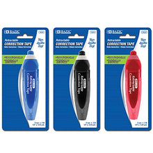Load image into Gallery viewer, BAZIC Retractable Correction Tape 5 mm x 196", Easy to Use Applicator Tapes Roller White Out, for Instant Corrections for Office School & Home, 3-Pack