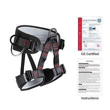 Load image into Gallery viewer, HandAcc Climbing belts, Thicken Professional Half Body Safety Belt for Rock Climbing, Fire Rescue, Expanding Training and Outdoor Adventure Activities