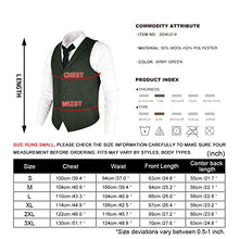 Load image into Gallery viewer, VOBOOM Mens Herringbone Tailored Collar Waistcoat Fullback Wool Tweed Suit Vest (Army Green, Small)