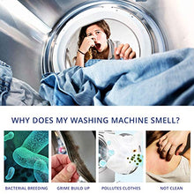 Load image into Gallery viewer, Hiwill Washing Machine Cleaner Effervescent Tablets, 32 Solid Deep Cleaning Tablet, Triple Decontamination Natural Biological Formula, for All Machines Including HE, No More Stinky Grimy Washer
