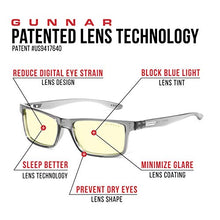 Load image into Gallery viewer, Gunnar Optiks Computer Blue Light Blocking Glasse's Amber Lens, Gray Crystal, Kids/Youth