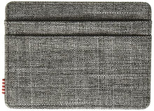 Load image into Gallery viewer, Herschel mens Charlie Rfid Card Case Wallet, Raven Crosshatch, One Size US