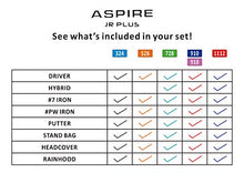 Load image into Gallery viewer, Aspire Junior Plus Complete Golf Club Set for Children Kids - 5 Age Groups Boys & Girls - Right Hand (Green Ages 7-8)