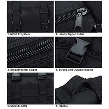 Load image into Gallery viewer, BraveHawk OUTDOORS Bike Handlebar Bag, 900D Nylon Oxford Multi-Purpose Tactical Waist Bag Water Resistant Bicycle Cycling Pack (Black)