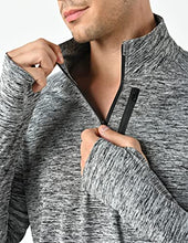Load image into Gallery viewer, Liberty Imports Pack of 3 Men's Performance Quarter Zip Pullovers with Pockets, Quick Dry Active Long Sleeve Shirts (Edition 1, Large)