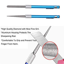 Load image into Gallery viewer, Retractable Knife Sharpener - 1 PC, Floor Portable Diamond Grit Steel Knife Sharpening Stone Rod Pen Shape Knife Blade Sharpener Stick for Kitchen Knife and Outdoor Fish Hook (#1)
