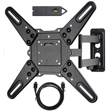 Load image into Gallery viewer, VideoSecu ML531BE2 TV Wall Mount kit with Free Magnetic Stud Finder and HDMI Cable for Most 26-55 TV and New LED TV up to 60 inch VESA 400x400 Full Motion with 20 inch Articulating Arm WP5