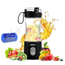 Load image into Gallery viewer, Portable Blender, OBERLY Personal Juicer Cup for Shakes and Smoothies - Six Blades in 3D, 13oz Fruit Mixing Machine with 4000mAh USB Rechargeable Batteries, Ice Tray, Detachable Cup, Perfect Blender for Travel, Outdoor