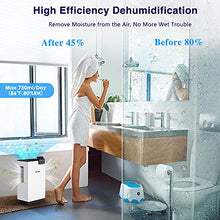 Load image into Gallery viewer, SEAVON Upgraded Dehumidifiers for Home, Up to 5300 cubic Feet (560 sq. ft) Dehumidifiers for High Humidity with Remote Control, 2000ml Ultra Quiet Portable Dehumidifiers with Two-Mode, Auto Shut Off for Basement, Bathroom, RV, Office