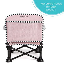 Load image into Gallery viewer, Summer Infant Pop ‘n Sit SE Booster Chair, Sweet Life Edition, Booster Seat for Indoor/Outdoor Use – Fast, Easy and Compact Fold, Bubble Gum Color