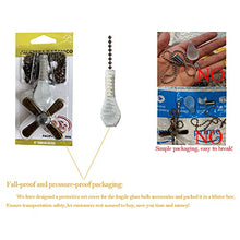 Load image into Gallery viewer, Ceiling Fan Pull Chain, 2pcs 3mm Diameter Beaded Ball Fan Pull Chain, 24 Inches Fan Pulls Set with Connector(Antique)