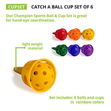 Load image into Gallery viewer, Champion Sports Catch A Ball Set: Classic Kids Outdoor Party Game for Lawn, Camping & Beach