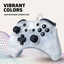 Load image into Gallery viewer, PDP Rock Candy Wired Gaming Switch Pro Controller - Frost White / Clear - Licensed for Switch and OLED - Compact, Durable Travel Controller - Nintendo Switch